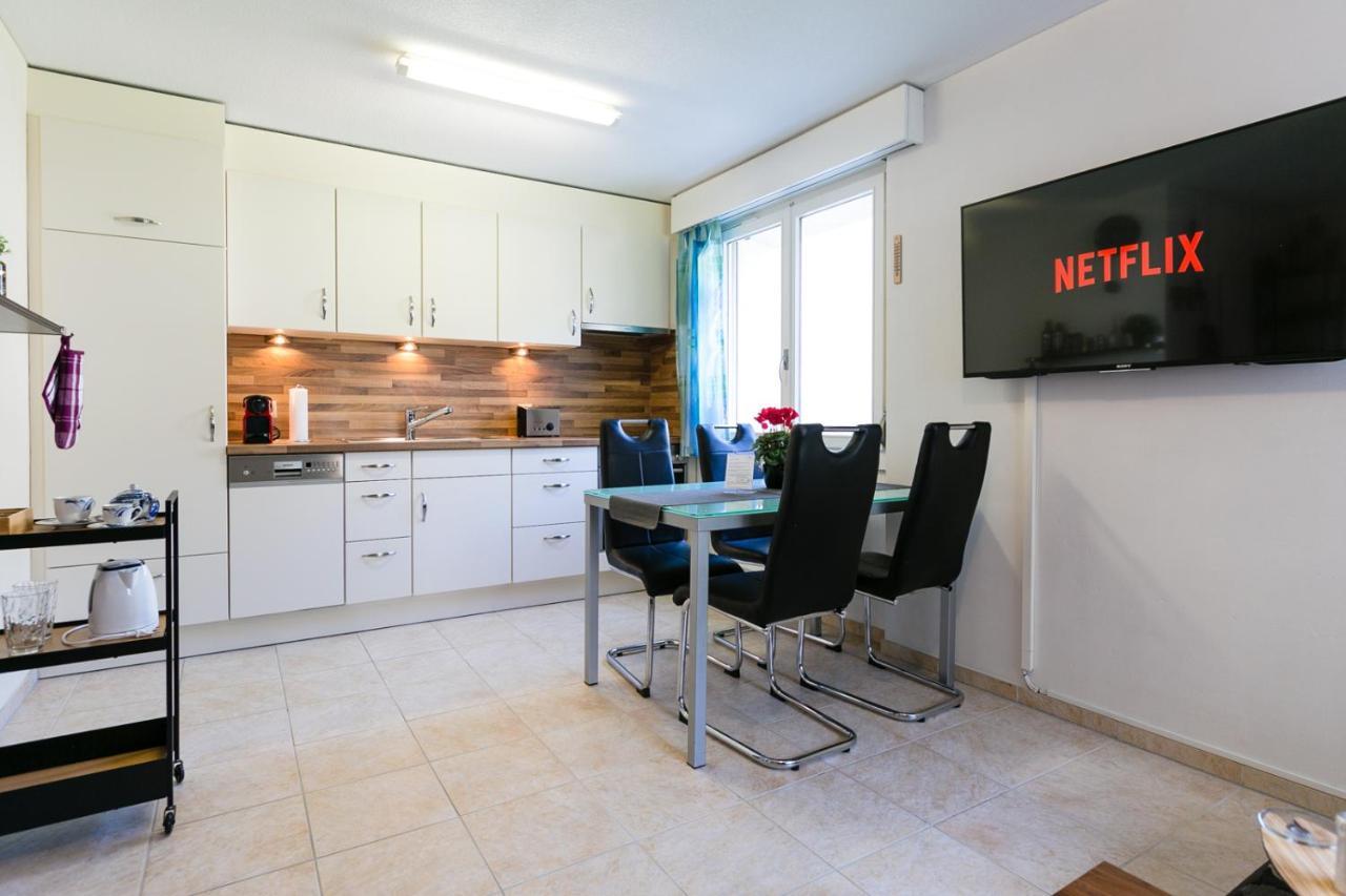 Spirit Apartments - Studio 1 - Kueche - Parkplatz Engelberg Kültér fotó